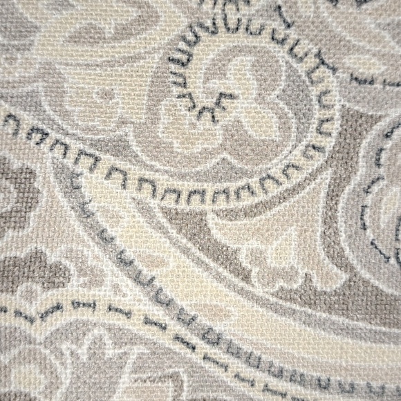 Pottery Barn Mackenna Paisley Printed Blackout Curtain 50x96  Taupe - Picture 6 of 6